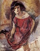 Jules Pascin The beautiful girl from England Sweden oil painting artist